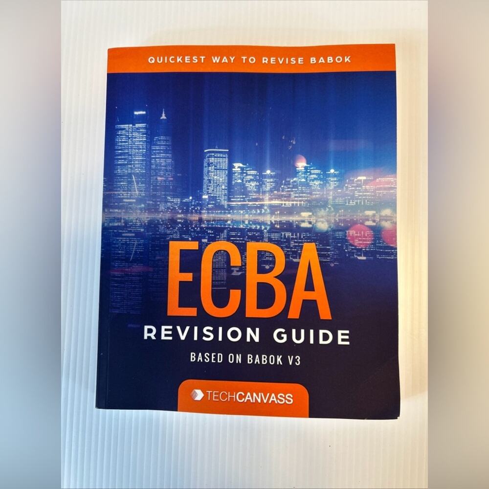 Book ECBA Revision Guide Based on Babok V3 Tech Canvass 2020 2nd Ed Prep IIBA